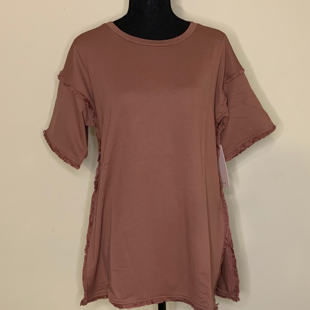 Cocoa on the fringe tee